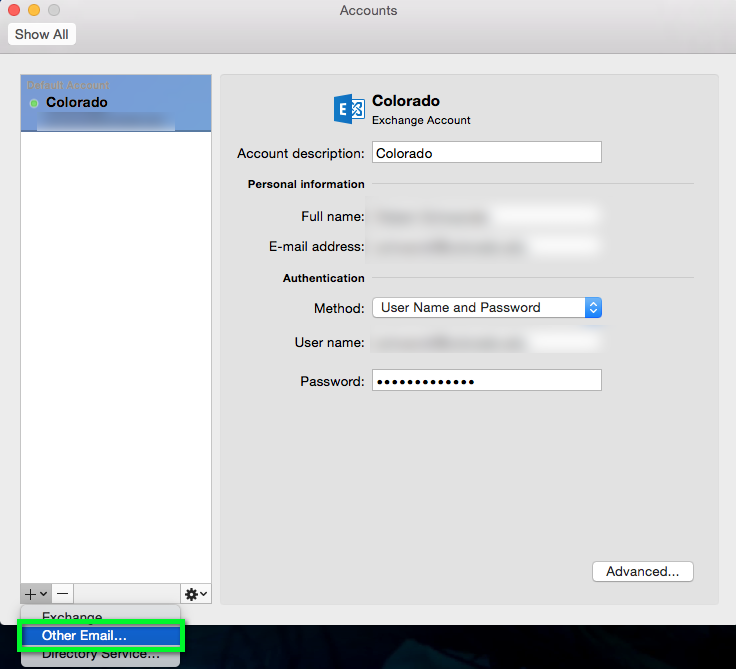 Using outlook for gmail account in mac mail